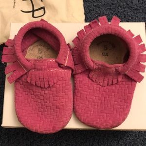 Freshly Picked Pink Moccs Size 5